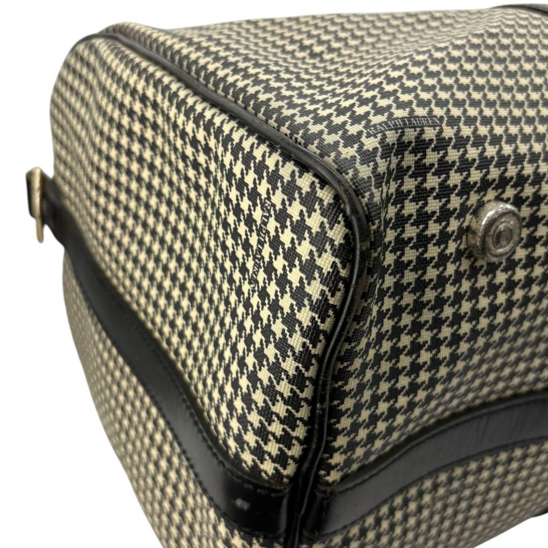 【美品】ポロラルフローレン ボストンバッグ 2way 千鳥柄 レザー　297