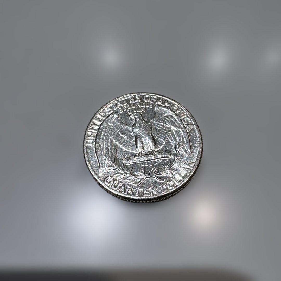 【1964年】ハーフダラー銀貨1枚 【1963年】クウォーターダラー銀貨1枚