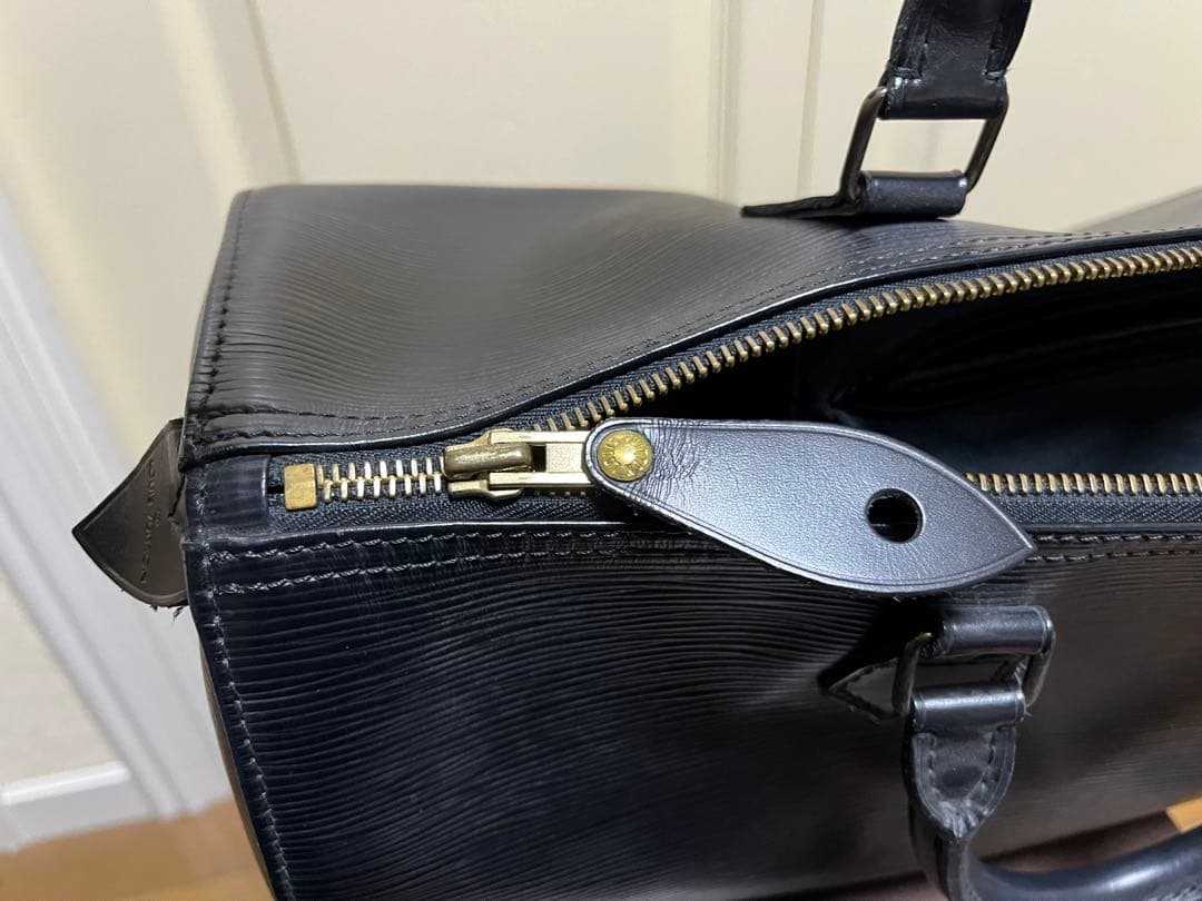 LOUIS VUITTON エピ スピーディ35 ボストンバッグ レザーブラック