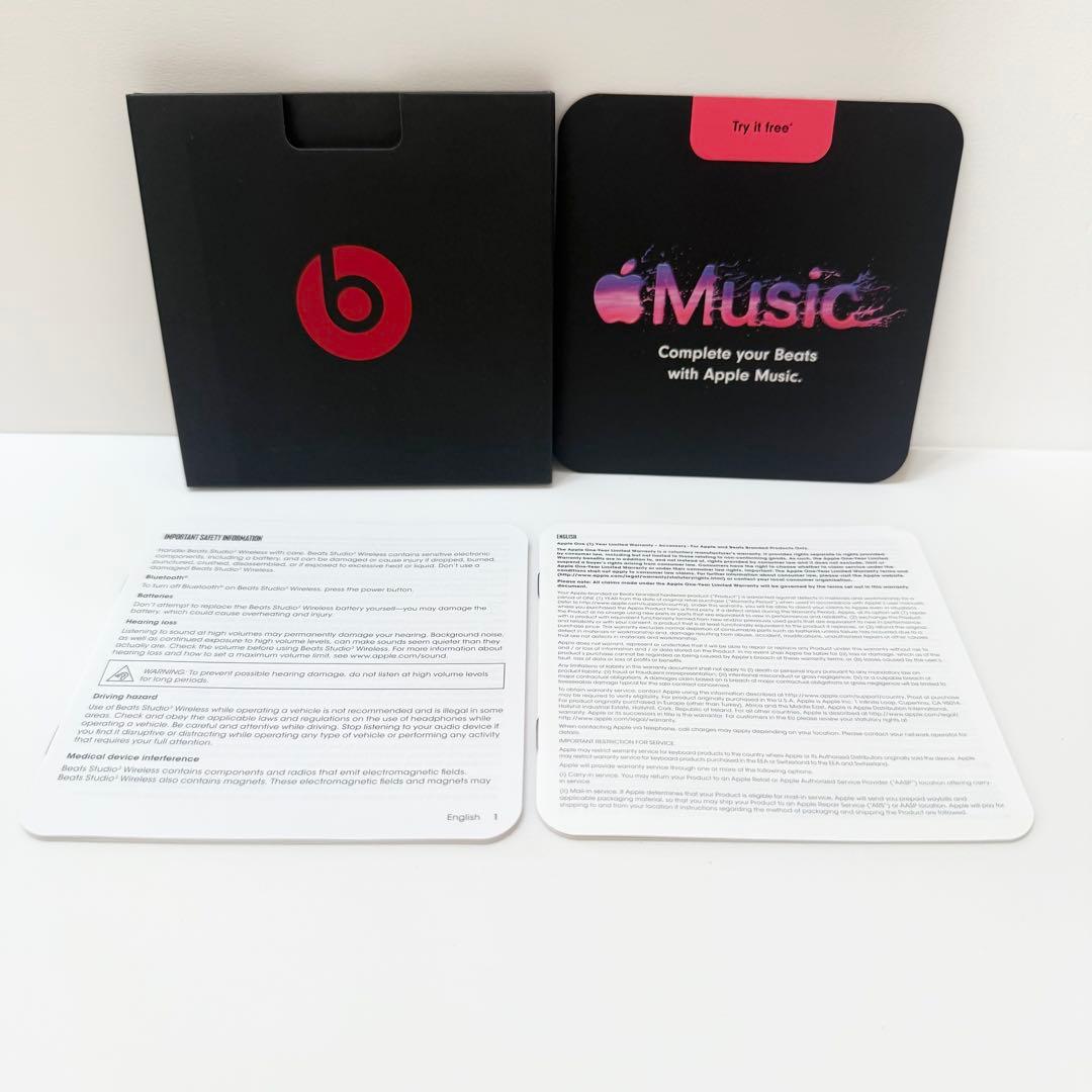 美品 動作品 BeatsStudio3 Wireless ヘッドフォン ブラック