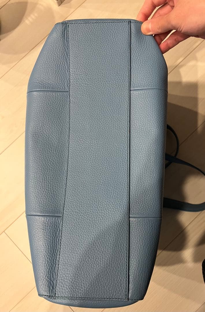 PELLE MORBIDA トートバッグ ライトブルー Colore