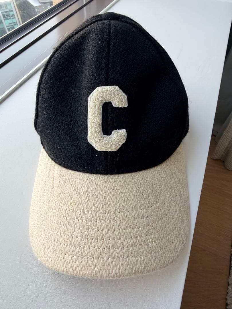 CELINE ブラック/ベージュ キャップ S