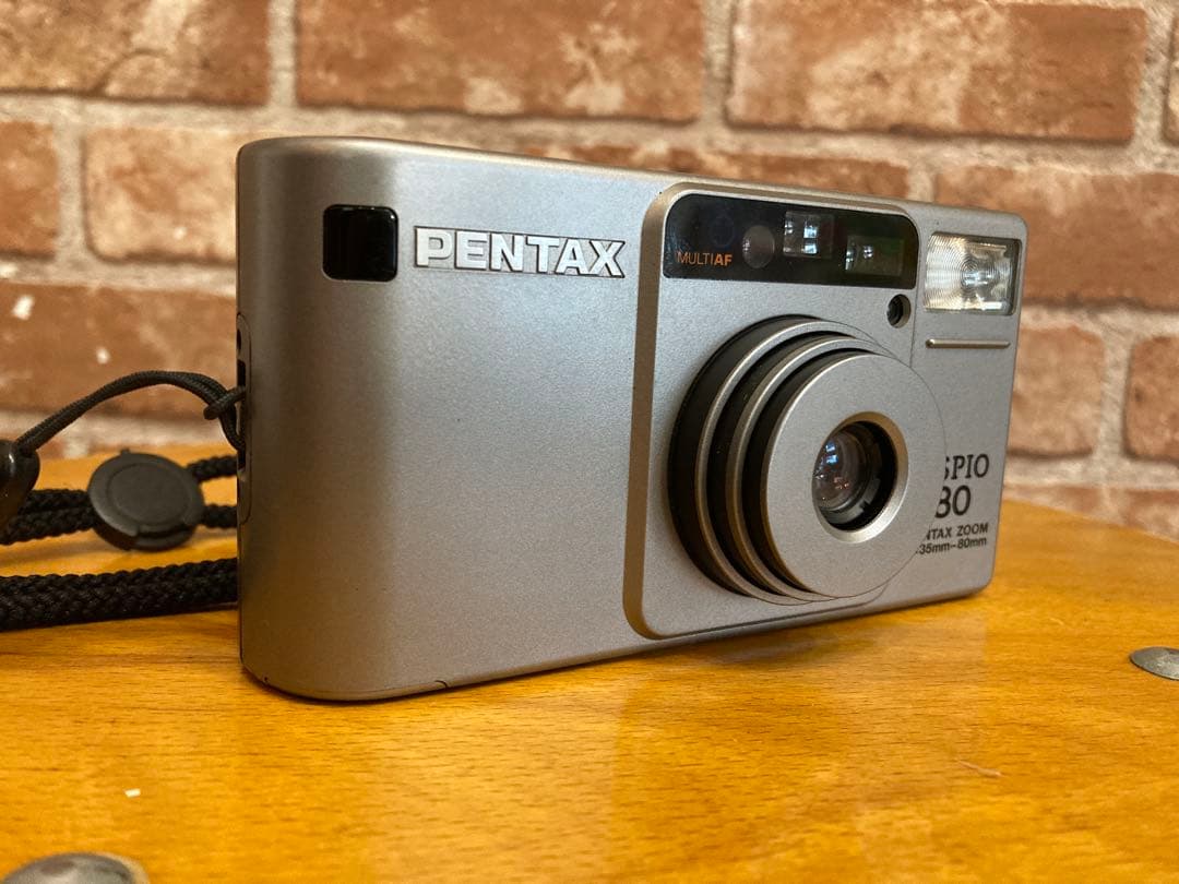 動作確認済　美品　pentax espino80 コンパクトフィルムカメラ付属付