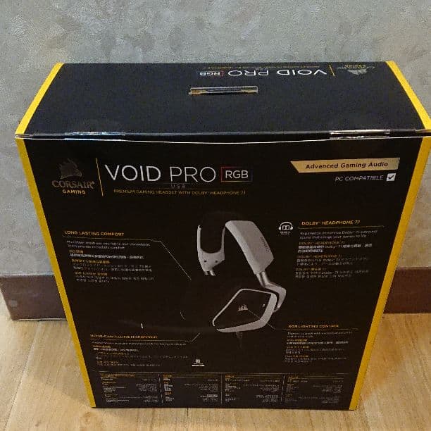 ヘッドホン CORSAIR VOID PRO RGB USB White