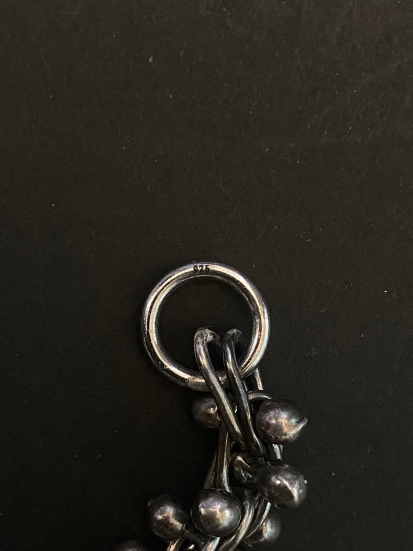 ヴィンテージ DNA チェーンリンク シルバー ネックレス