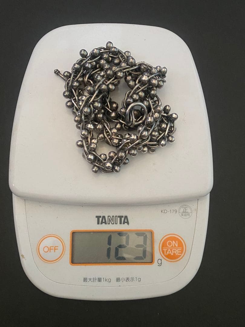 ヴィンテージ DNA チェーンリンク シルバー ネックレス