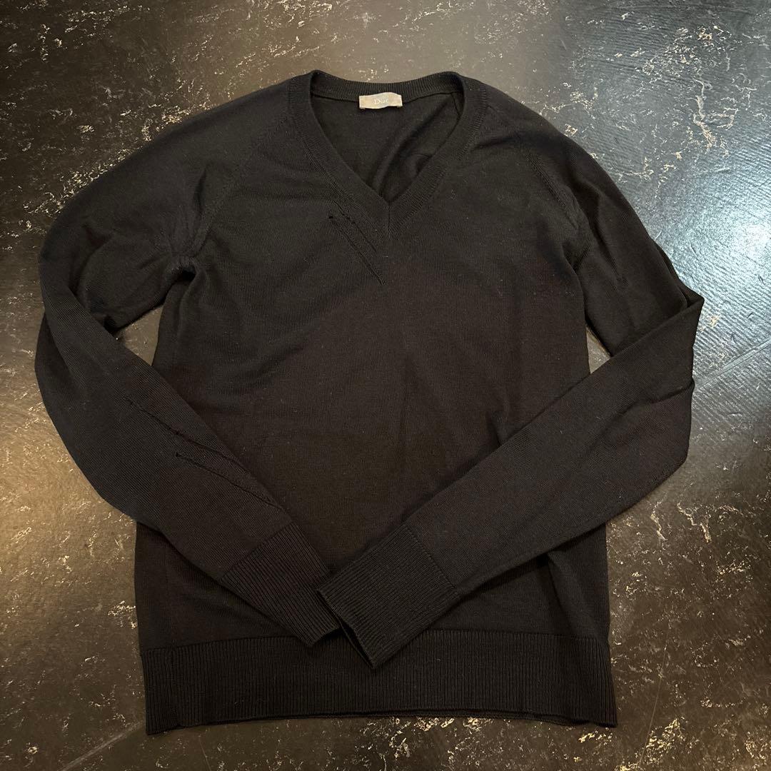 ぜ*よ様 ディオールオム エディスリマン 2005SS Vネックニット XS ダ