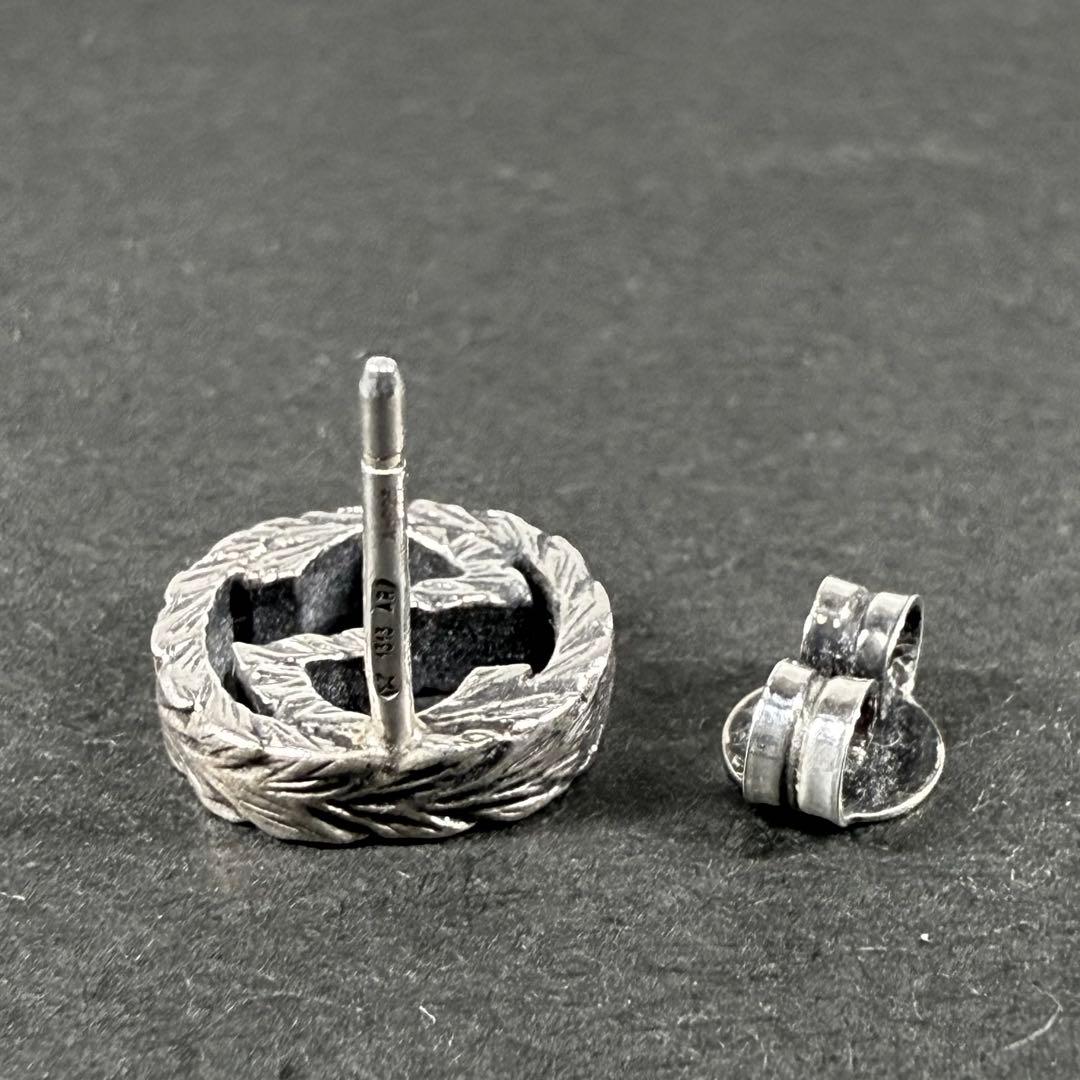 グッチ ピアス インターロッキング アラベスク シルバー925 イヤリング 片耳