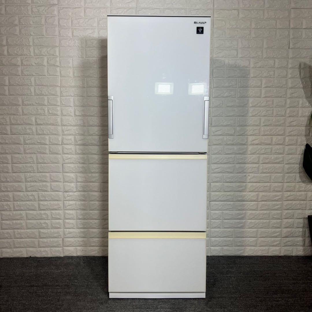SHARP プラズマクラスター 冷蔵庫 SJ-GW36D-W 356L A075