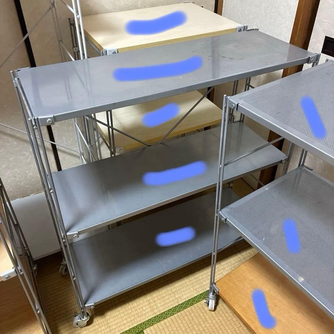 【東京23区配送無料】無印良品スチールユニットシェルフ ジャンク 4台まとめて