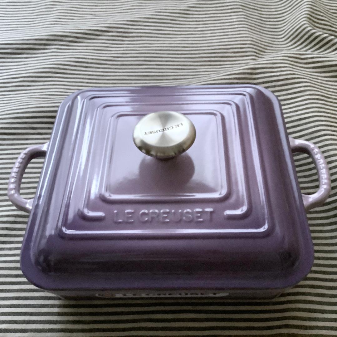 【ルクルーゼジャポン正規品】ココットキャレ/ スクエアココット24センチ
