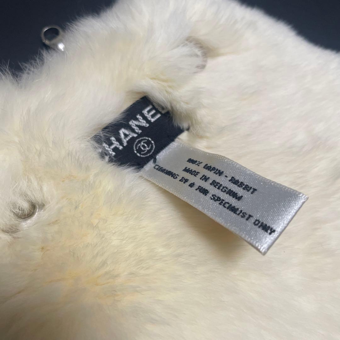 vintageCHANEL ラビットファー　ネックウォーマー　マフラー