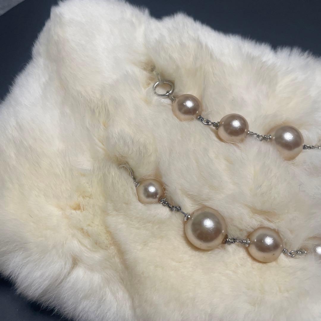 vintageCHANEL ラビットファー　ネックウォーマー　マフラー