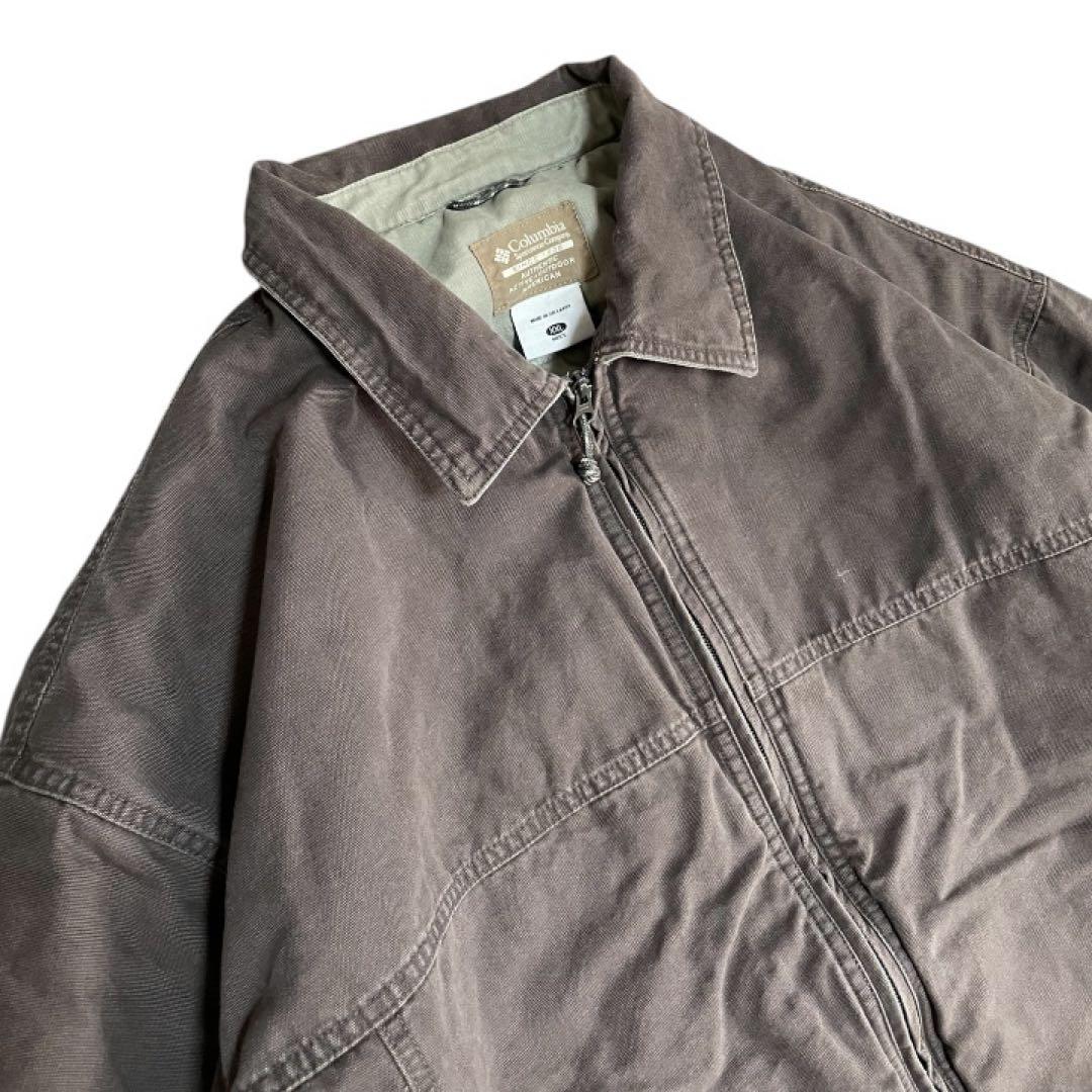 Columbia00sコットンワークジャケット中綿入り フェードブラウン雰囲気系