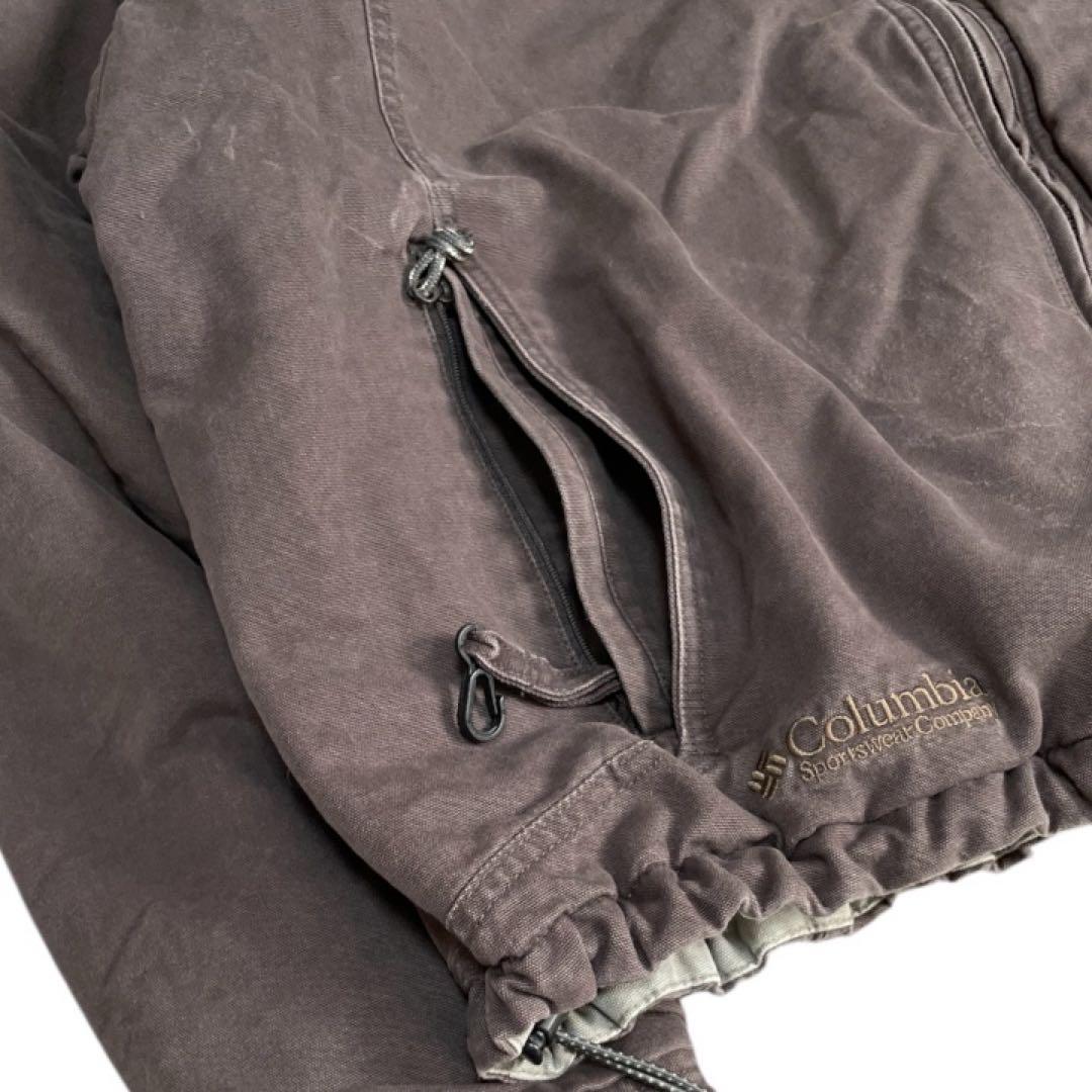 Columbia00sコットンワークジャケット中綿入り フェードブラウン雰囲気系