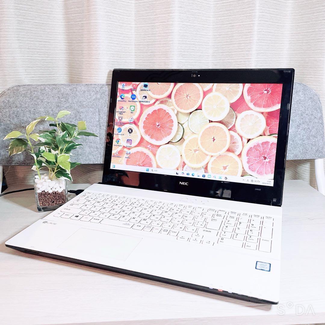 ✨大人気の白！NEC Win11 Core i3 8GB SSD 128GB✨