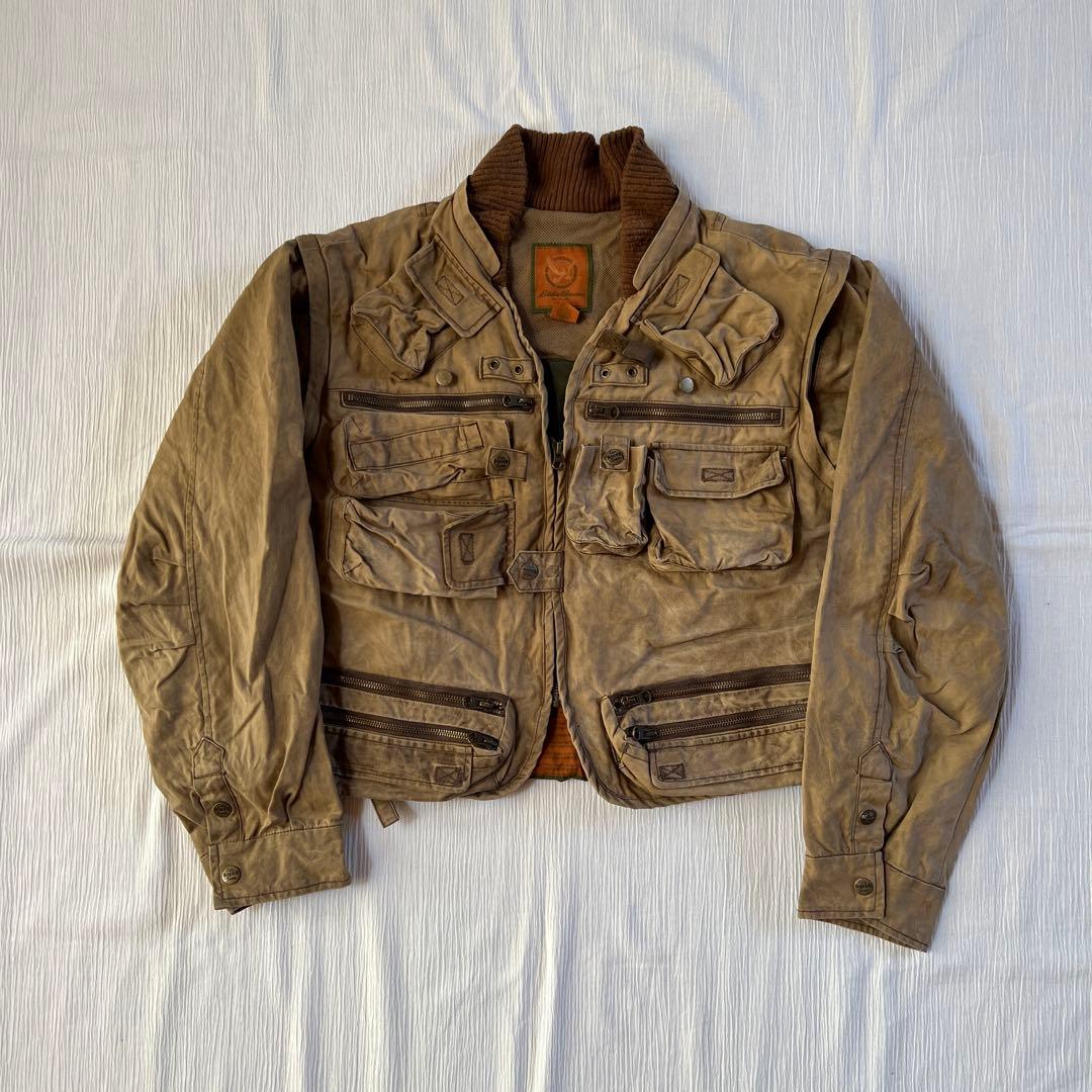 c*o様 Eddie Bauer マルチポケット オイルド フィッシング ジャケ