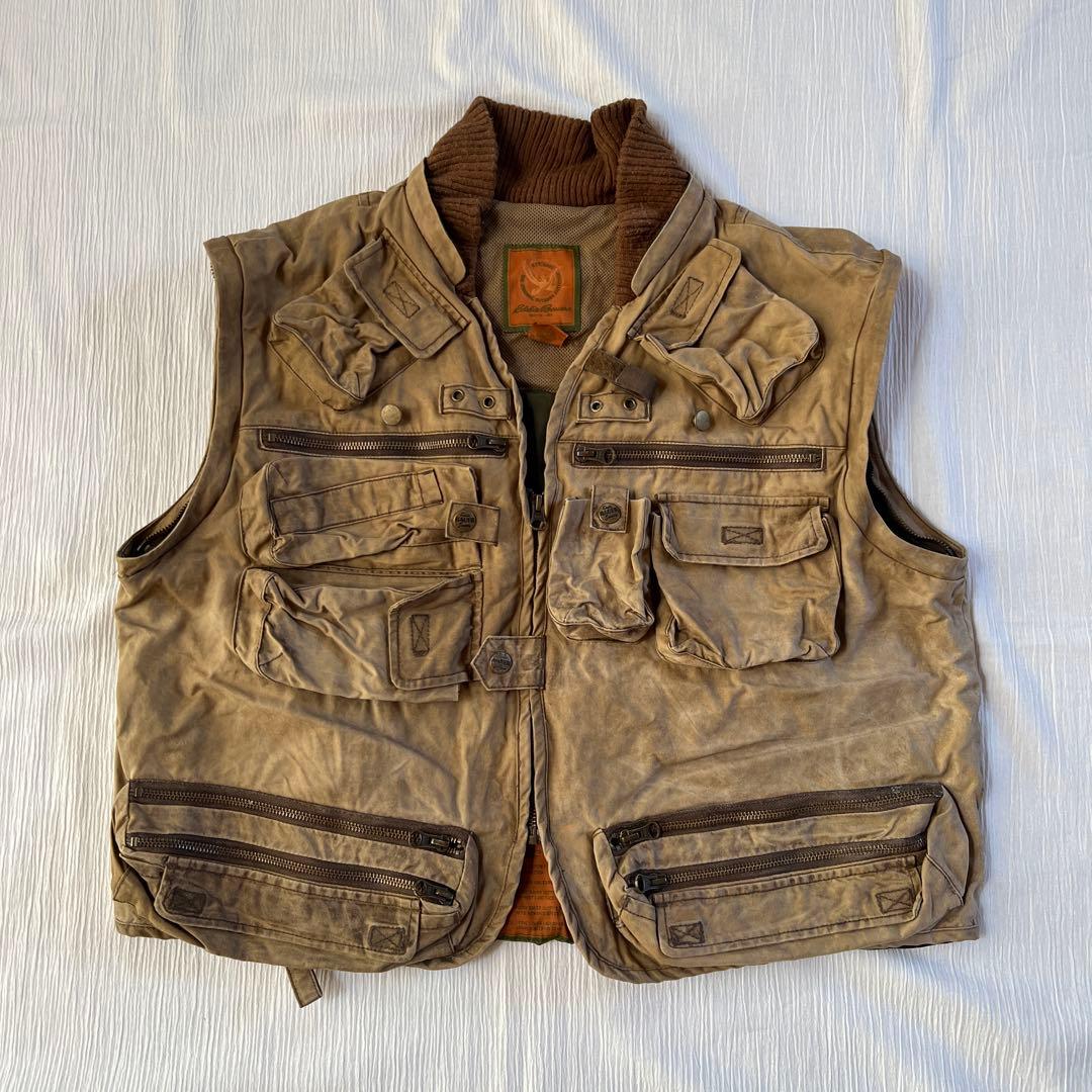 c*o様 Eddie Bauer マルチポケット オイルド フィッシング ジャケ