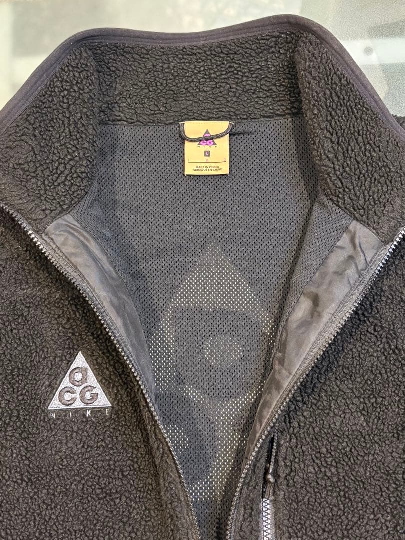 最終価格希少NIKE ACG フリースベスト ブラック Lサイズ