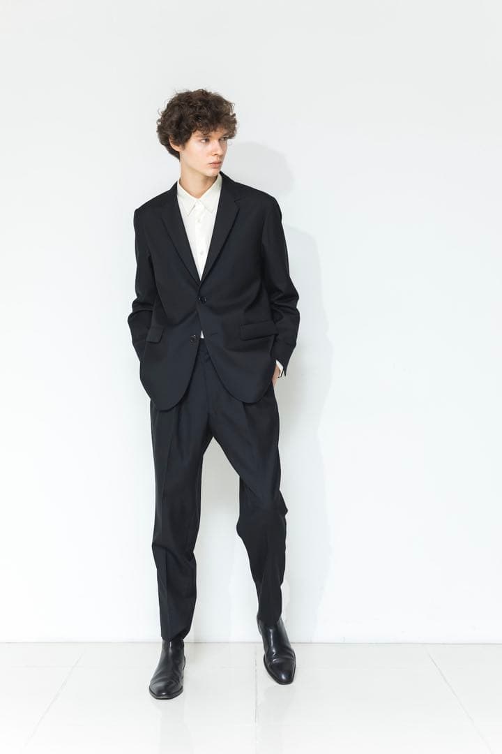 [中古] MB ハイエンド 尾州ウールジャケット セットアップ ブラック L