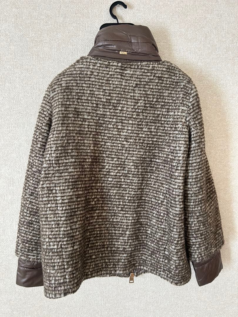 【zhangyuqing3919】HERNO　ツイードジャケットコート