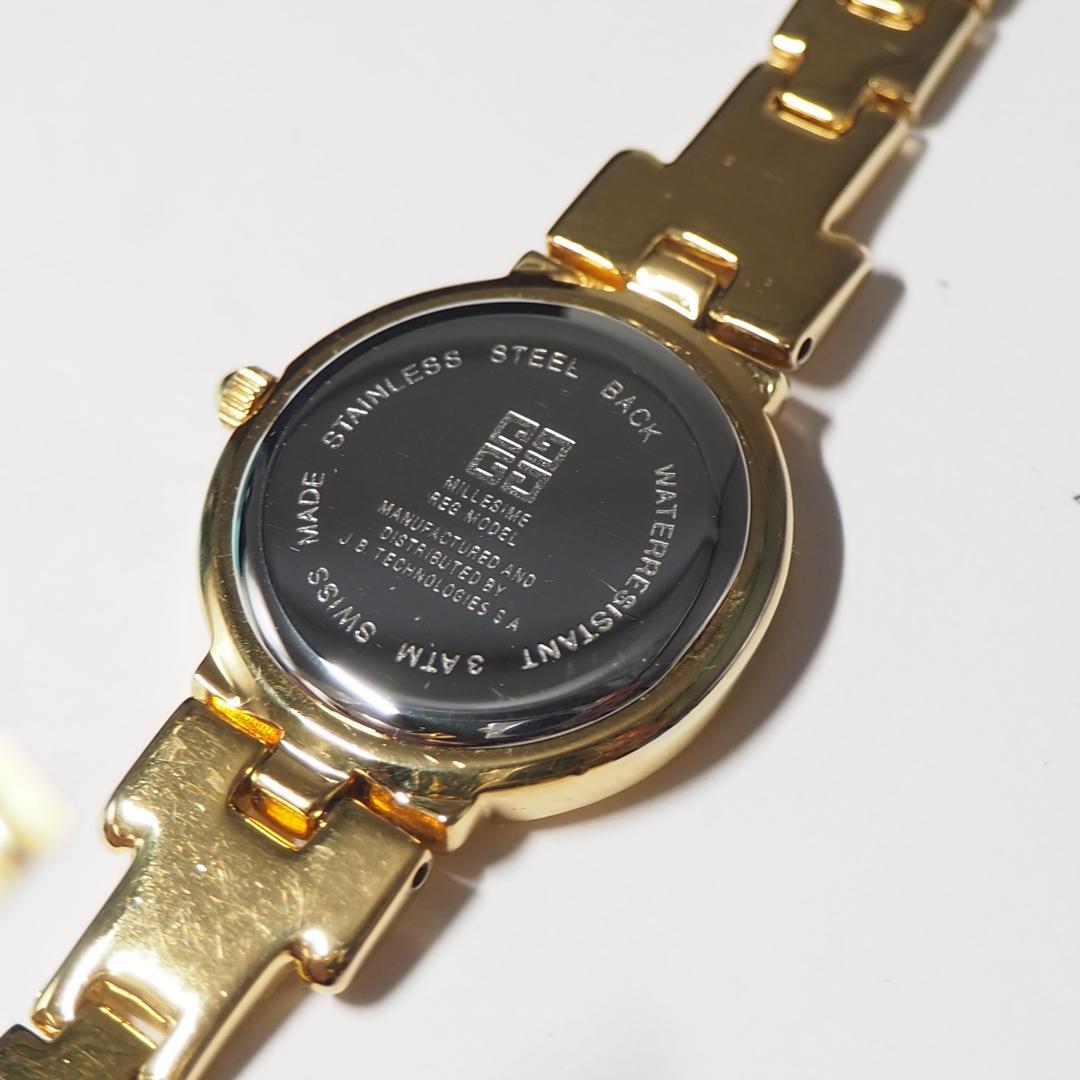 美品 ジバンシイ GIVENCHY ゴールド 12Pダイヤ 腕時計 箱 H212