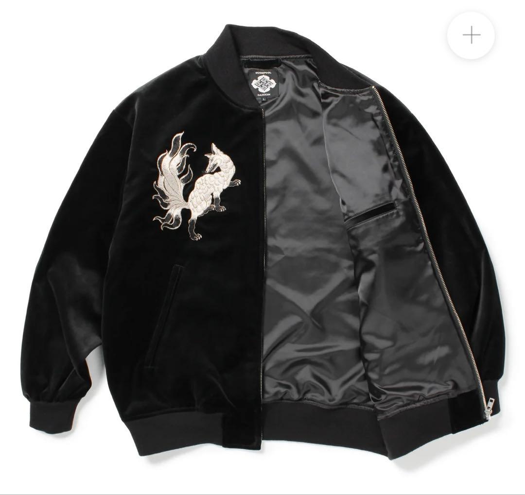 GAKKIN × BUDSPOOL 白墨狐 SOUVENIR JACKET
