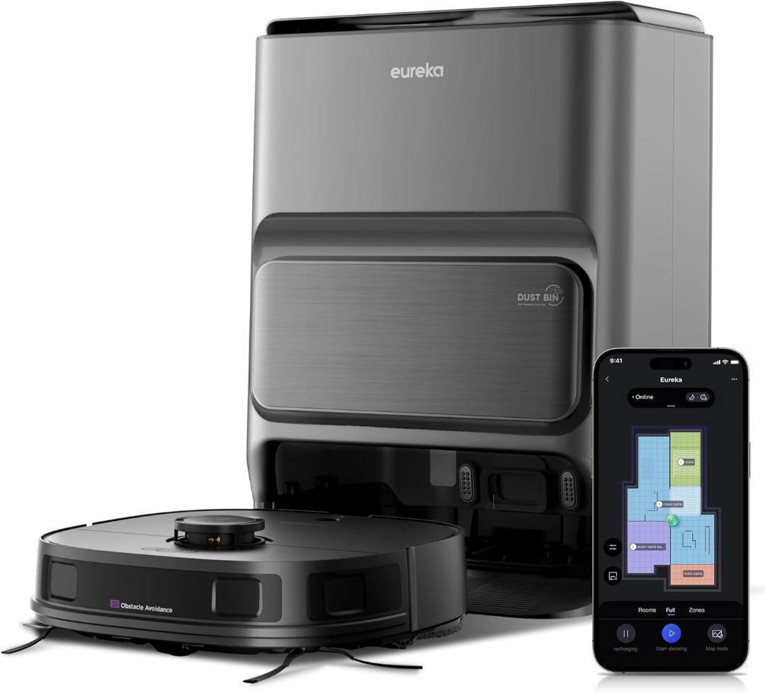 ✨特価✨全自動掃除機 ロボット掃除機 水拭き両用 自動ごみ収集 AI Alexa