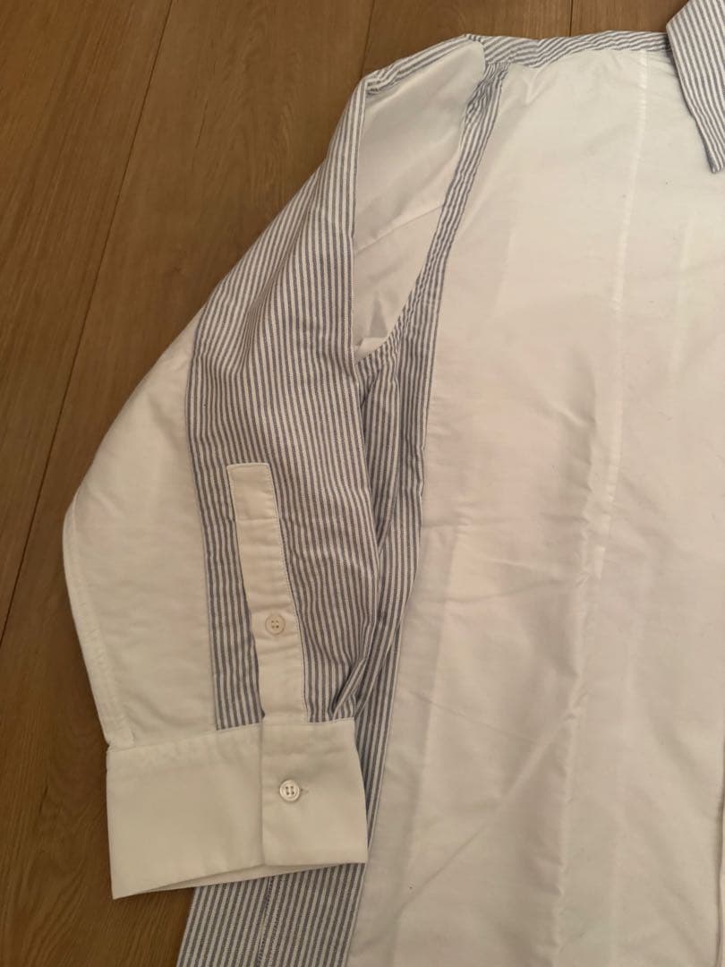 MARNI マルニ パッチワーク ストライプ シャツ 48 イタリア製 美品