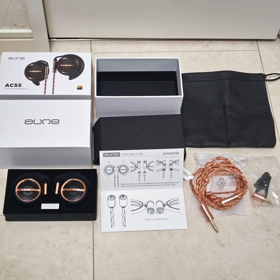 【試聴のみ】aune audio AC55　イヤーフックイヤホン　開放型