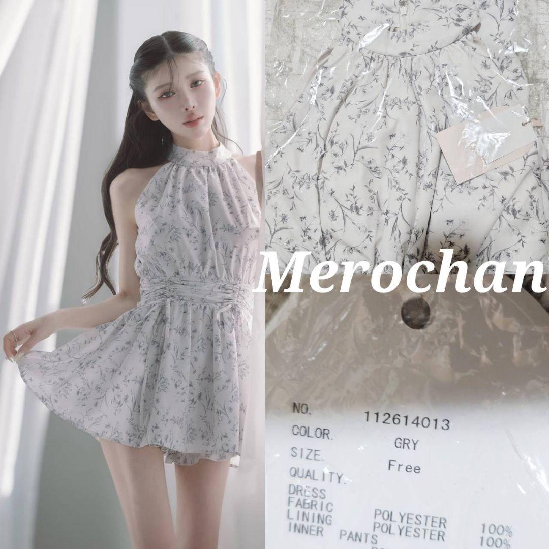 アメスリギャザーフレアミニワンピース ダーリッチ グレー