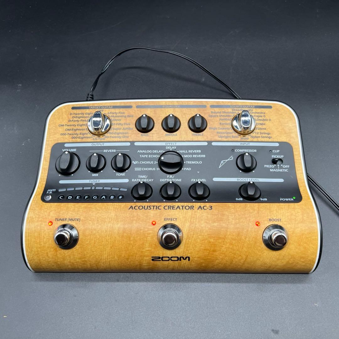 ZOOM AC-3 CREATOR アコースティックギター用エフェクター