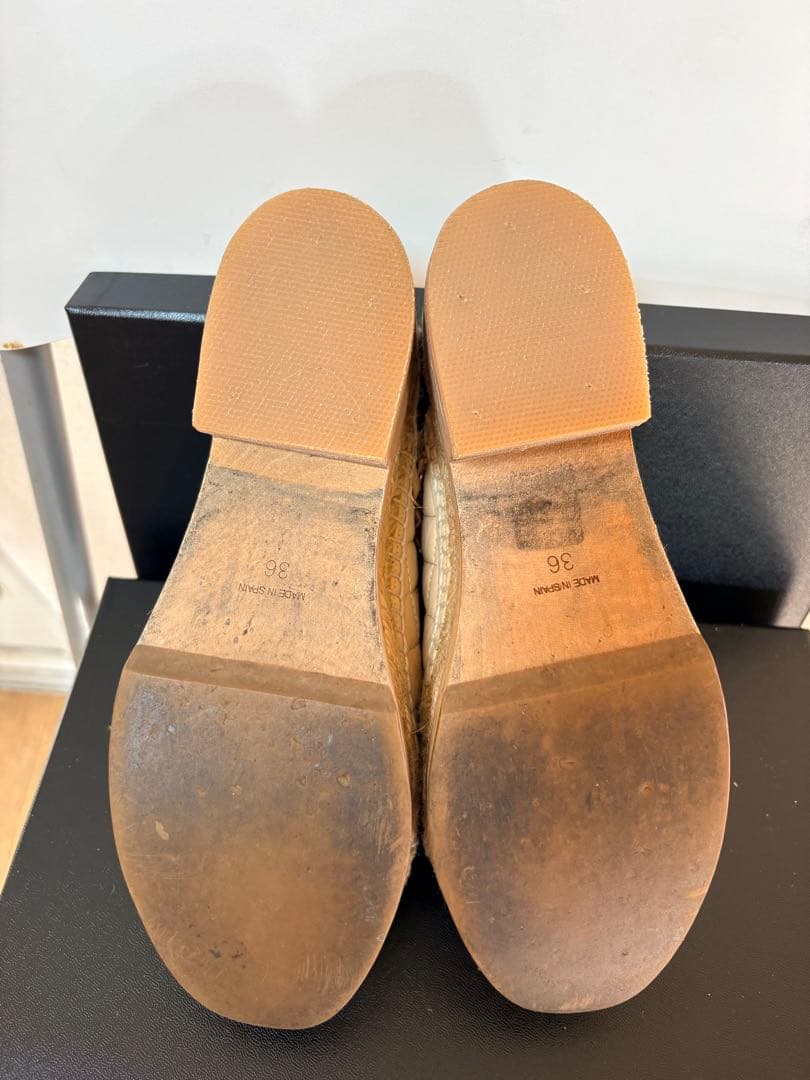 CHANEL マトラッセキルティングエスパドリーユサポ