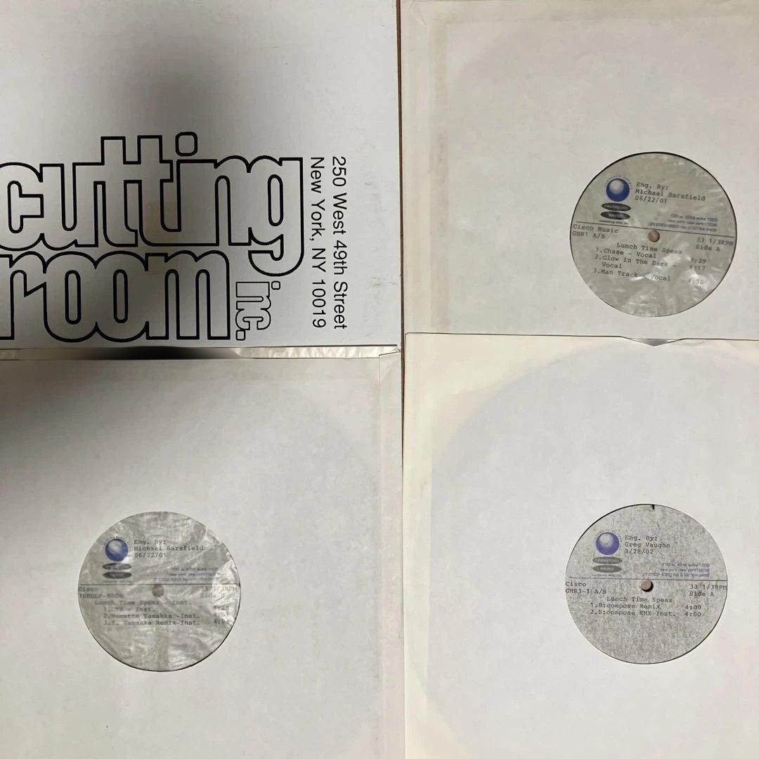 ま*つ様 Lunch Time Speax レア　アセテート盤 3枚SET