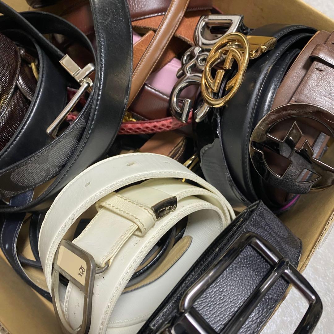 ベルト まとめ セット 本革 レザー メンズ レディース ブランド 大量