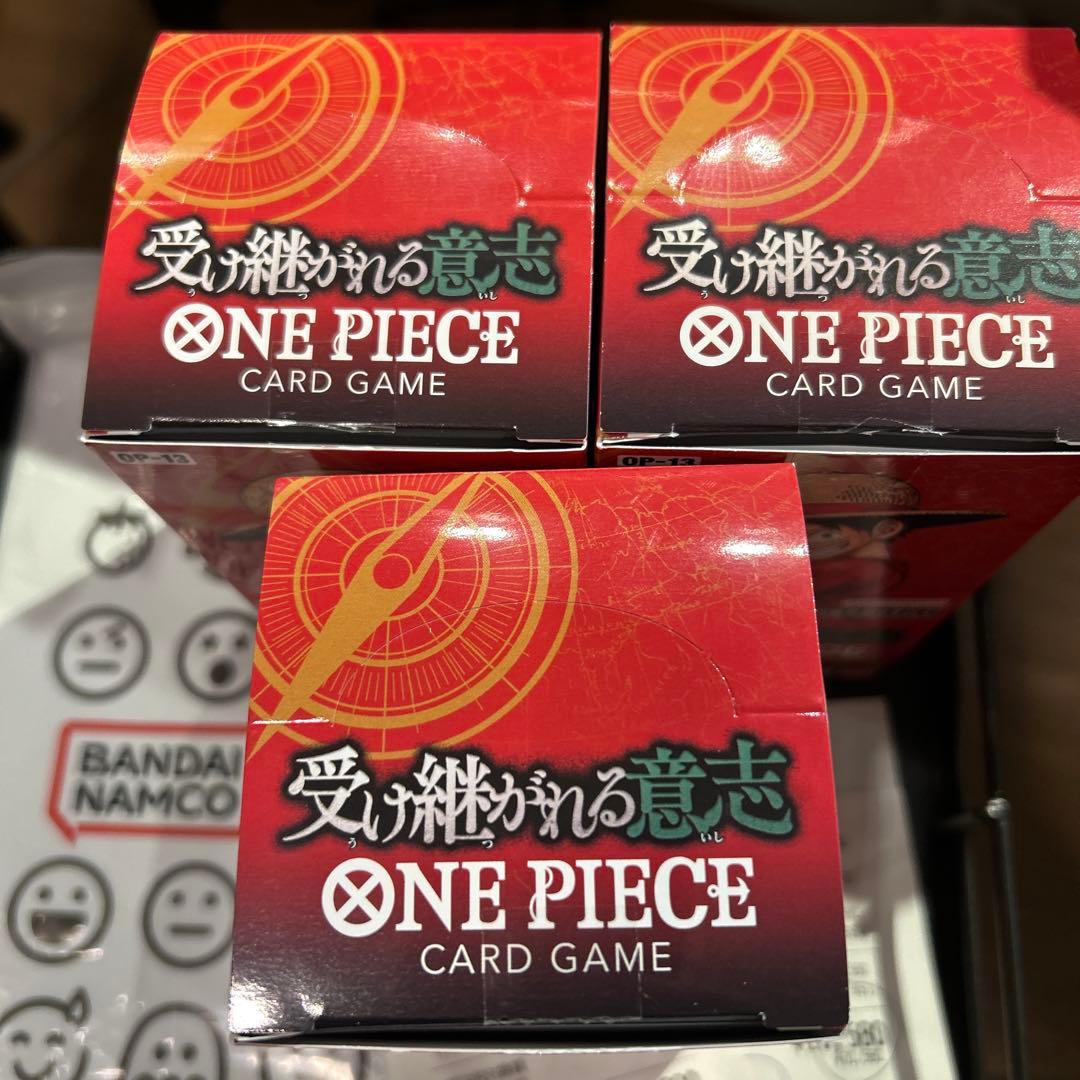 ワンピースカード 受け継がれる意志 3BOX テープカット
