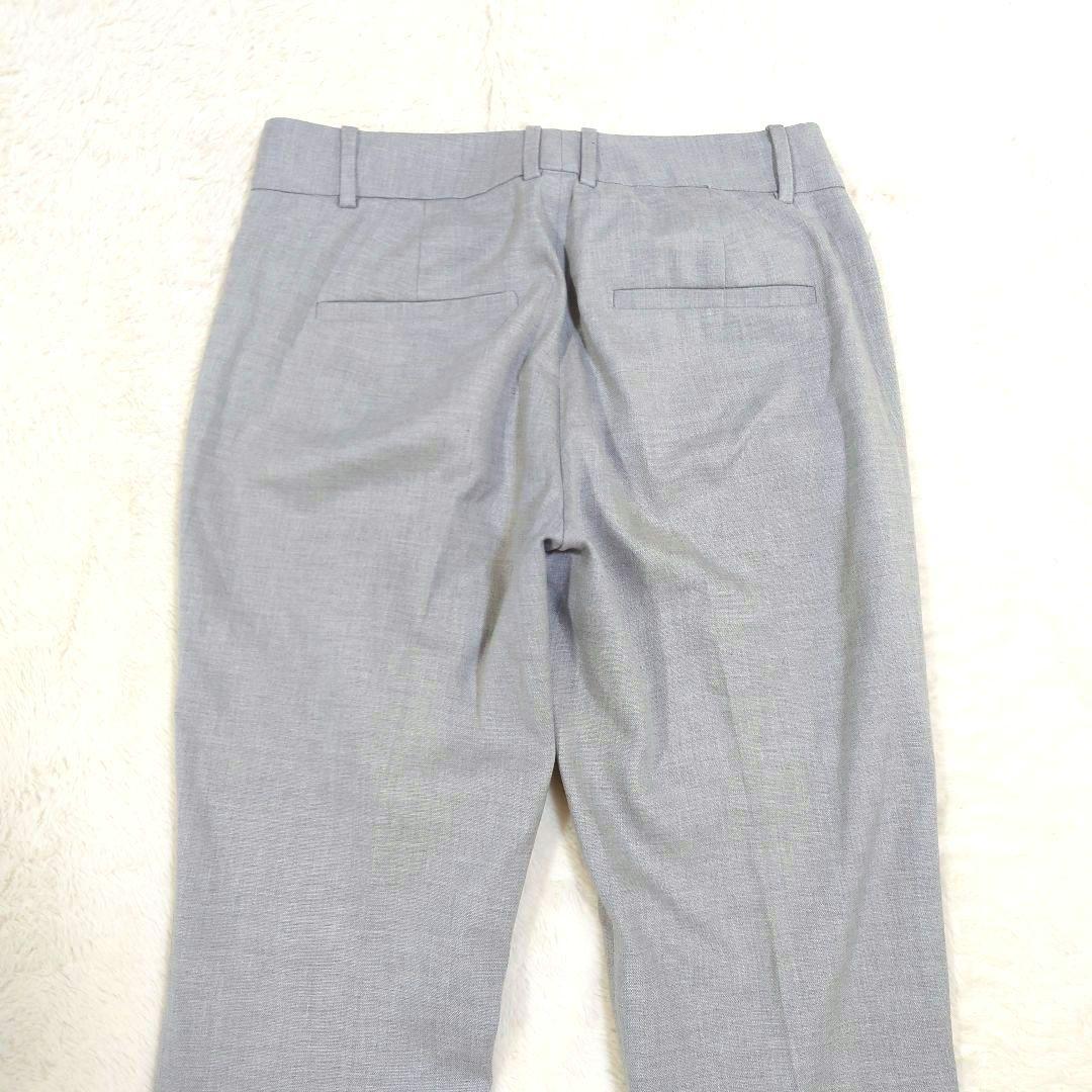 theory ノーカラー Vネック ストレッチ パンツスーツ グレー Mサイズ