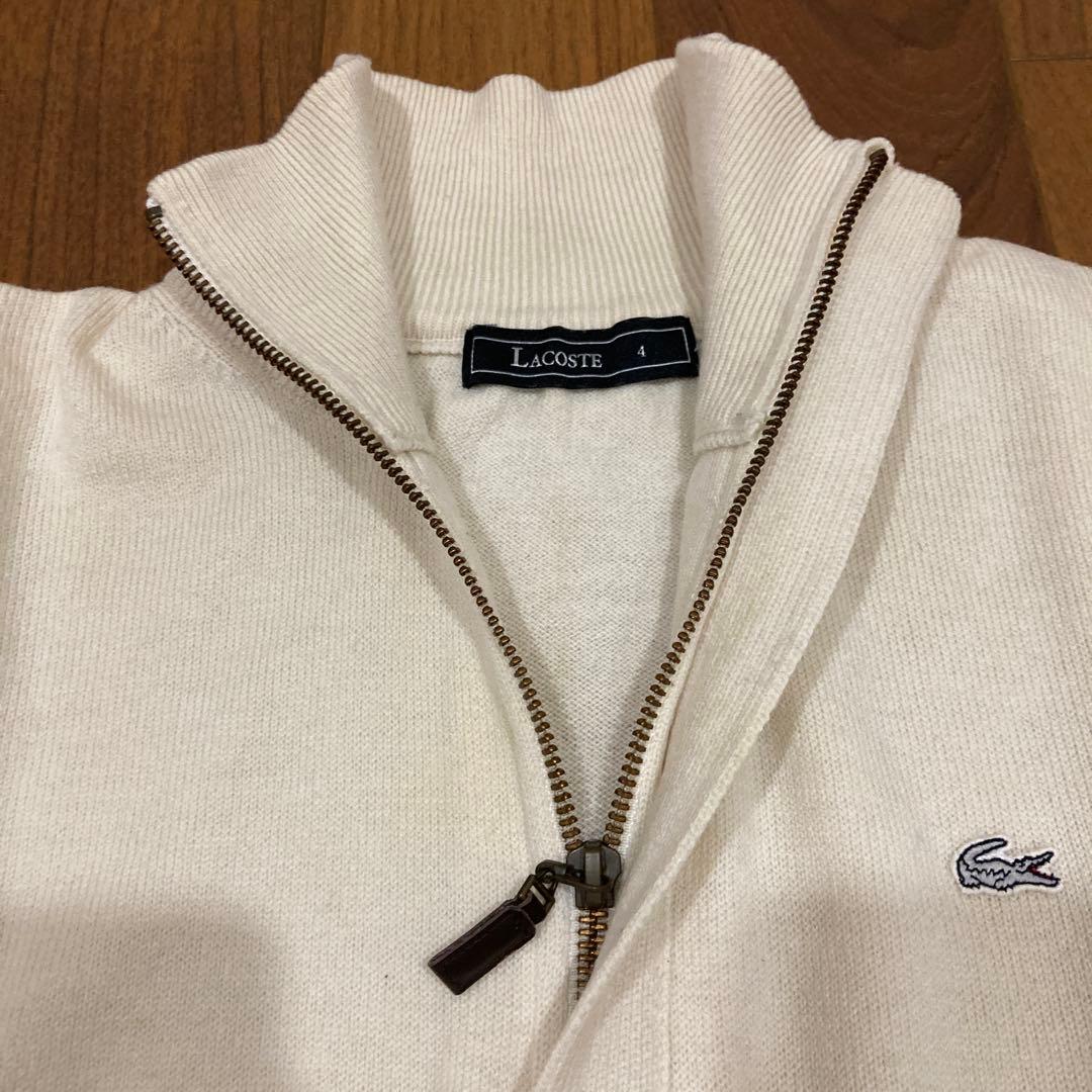 ラコステウールドライバーズニット　ハーフジップニットセーターサイズ4（M）