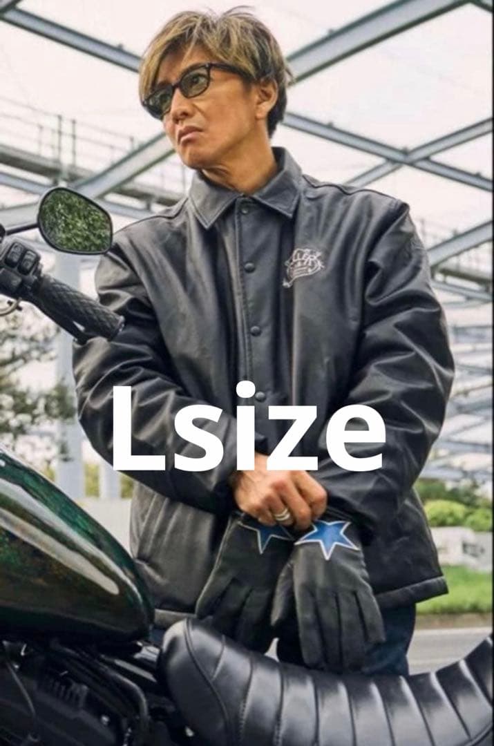 キムタク ROLLER MAGAZINE フェイクレザーコーチジャケット