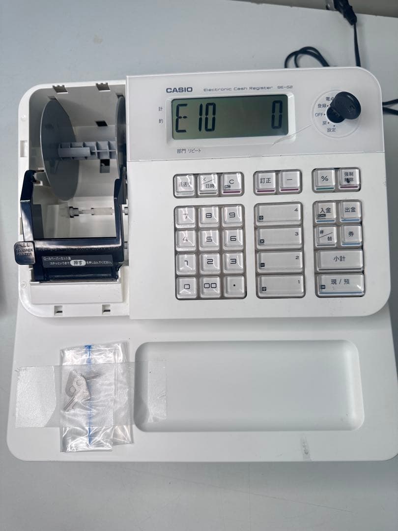 カシオ電子レジスター　SE-G2-WE