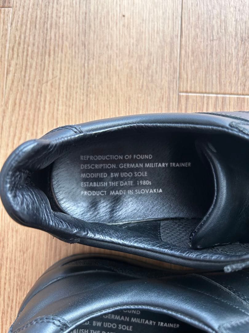 REPRODUCTION OF FOUND オールブラック ジャーマントレーナー