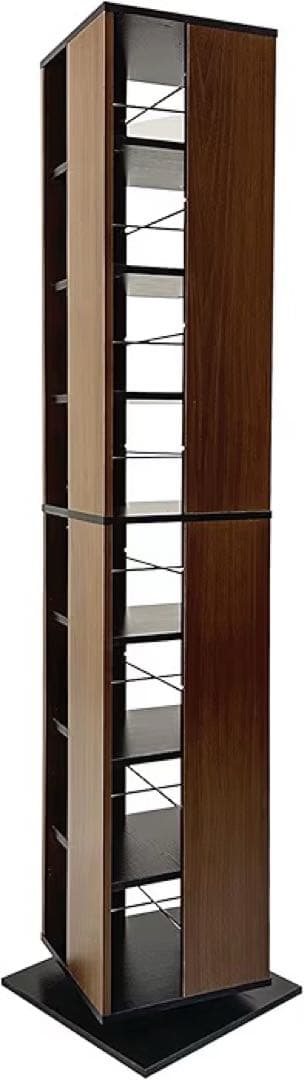 新品未開封360度回転本棚 181cm 8段収納