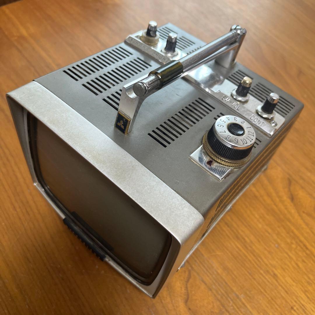 昭和レトロ　三菱電機　MITSUBISHI コンパクトテレビ アンテナ付き