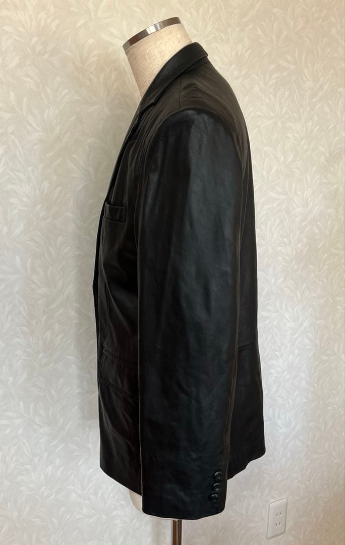 BALMAIN バルマン レザー テーラード ジャケット 北川 2B 羊革