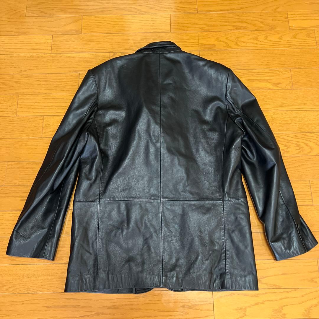 BALMAIN バルマン レザー テーラード ジャケット 北川 2B 羊革