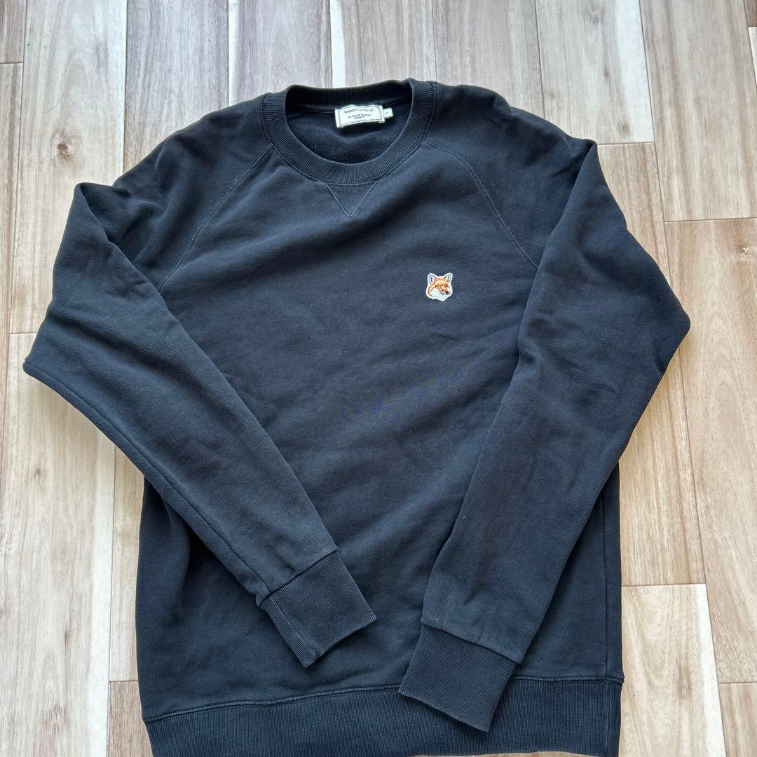 「値下げ！」　MAISON KITSUNÉ ブラック スウェット　S