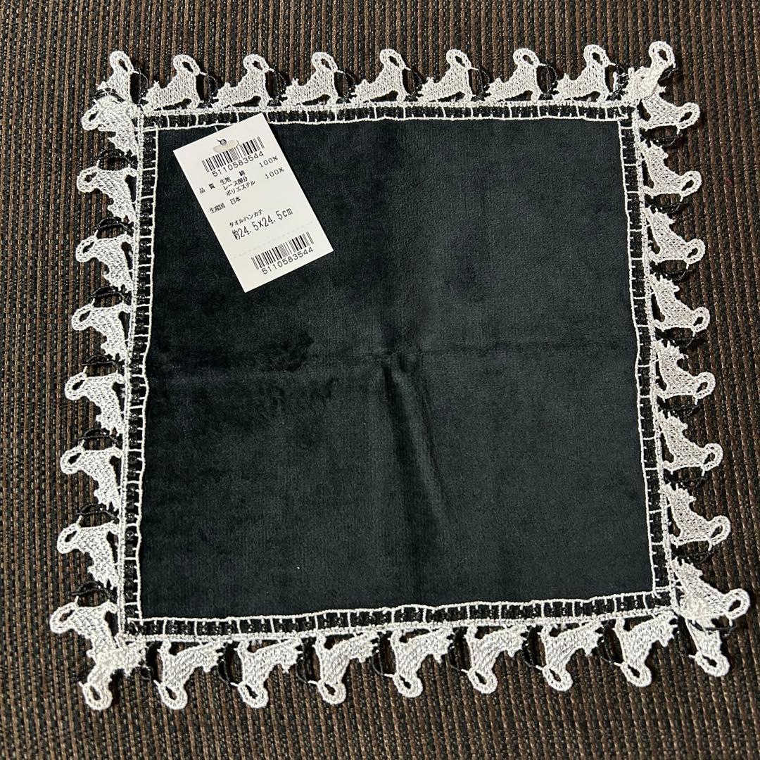 新品 近沢レース ネコ 猫 タオルハンカチ 3枚セット