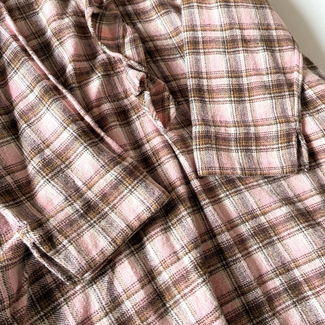 未使用タグ付き✨45R　現行　柔らか インドネルのフリルチュニック　刺繍入り