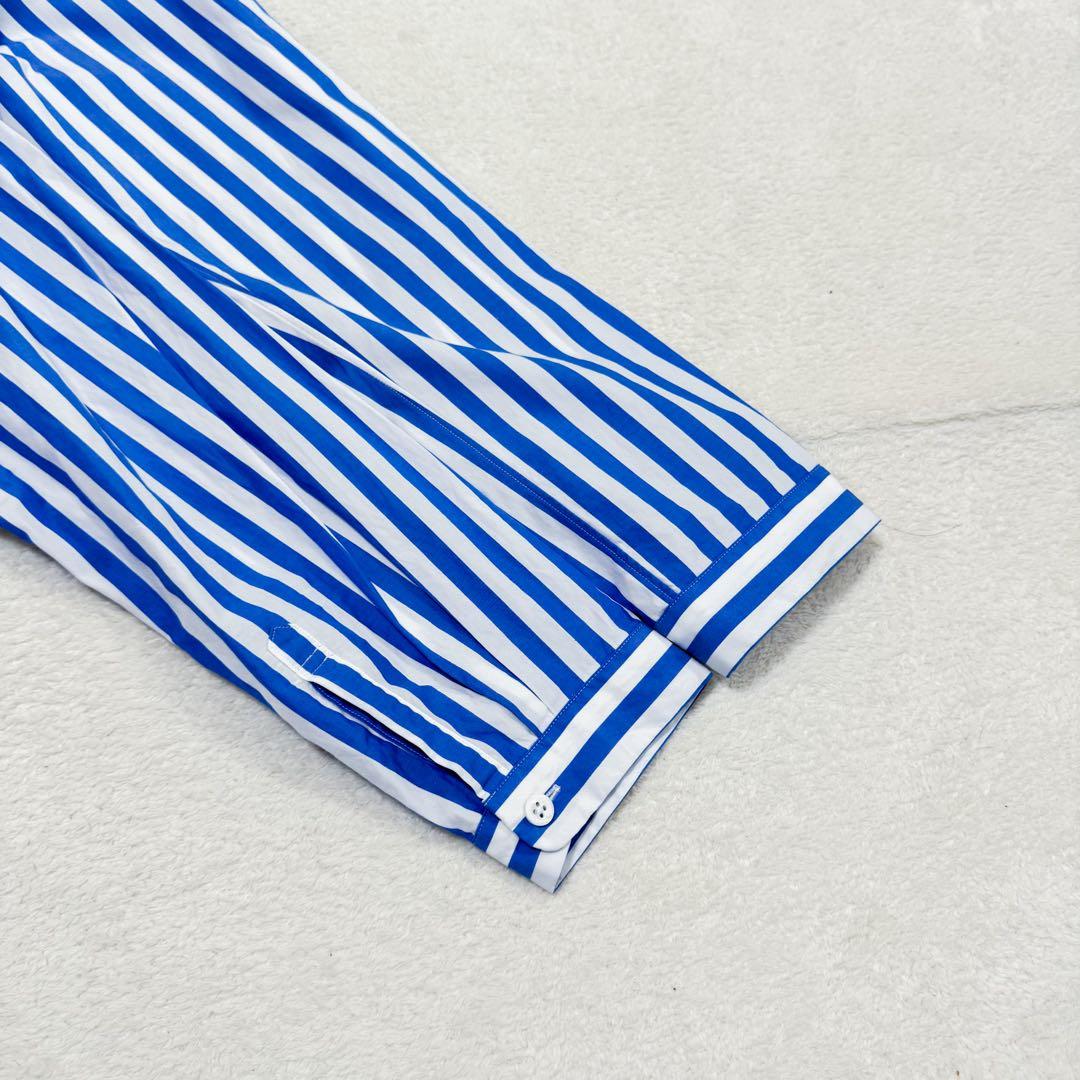 美品 ディガウェル ミンナノ コラボ ストライプ シャツ ブルー 2サイズ 希少