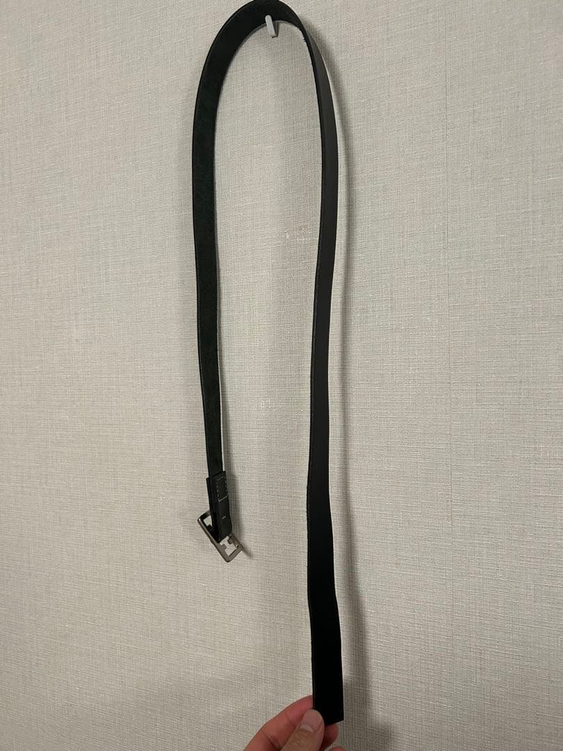 FIT SLIDE BELT NARROW XL 2.5cm幅　ブラック　レザー